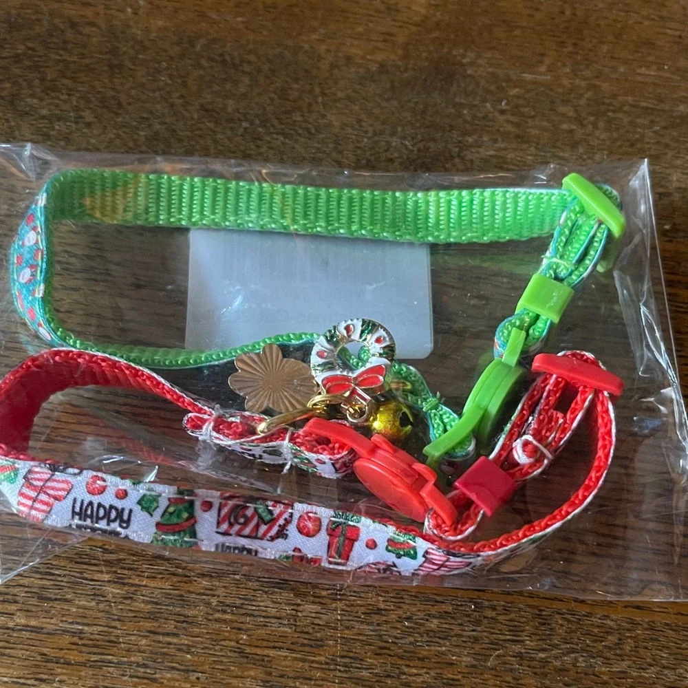 Cat Small Dog Collar Christmas Pack of 2